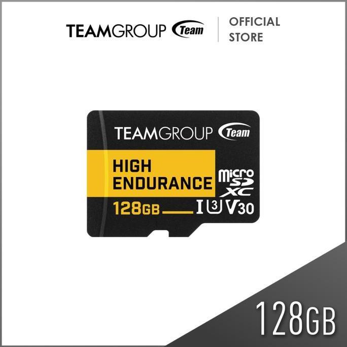 NEW TEAMGROUP HIGH ENDURANCE MICROSDXC V30 U3 UHS-1 128GB NO ADAPTER ORI