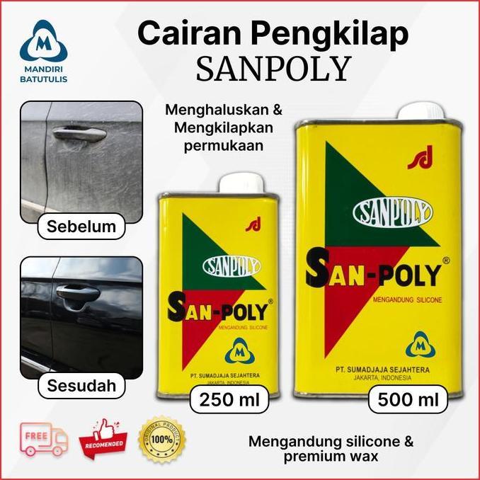 Cairan Pengkilap Logam SANPOLY - Pengkilap Mobil Motor Sanpoly 250gram