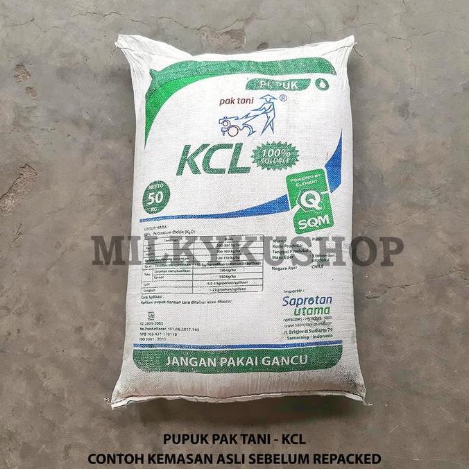Glasrai- Pupuk Pak Tani Kcl Putih 1 Kg  Kemasan Repack