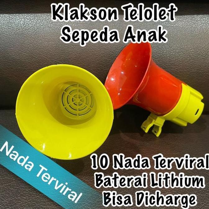 Telolet Basuri Sepeda Anak / Klakson Sepeda Charger Mainan Klakson Telolet Sepeda Anak