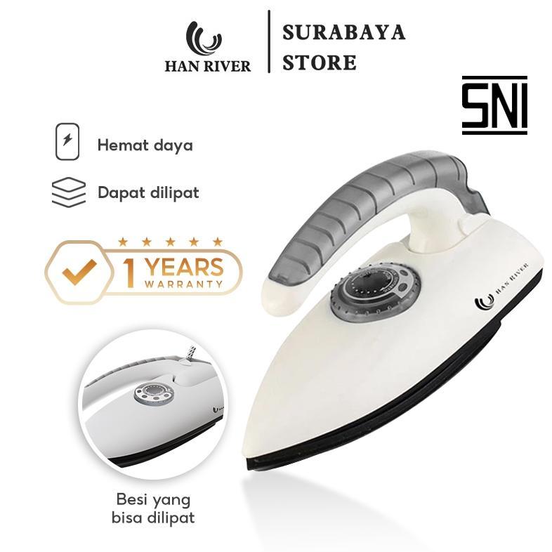 HAN RIVER Setrika Mini HRYD01 Setrika Lipat Iron Traveling -Putih