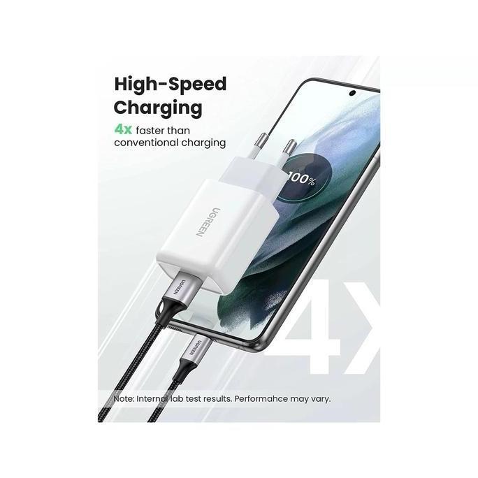 Sale Kepala Charger Ugreen Usb A 18W Fast Charging + Kabel Iphone 7 8 9 X 11 Mfi