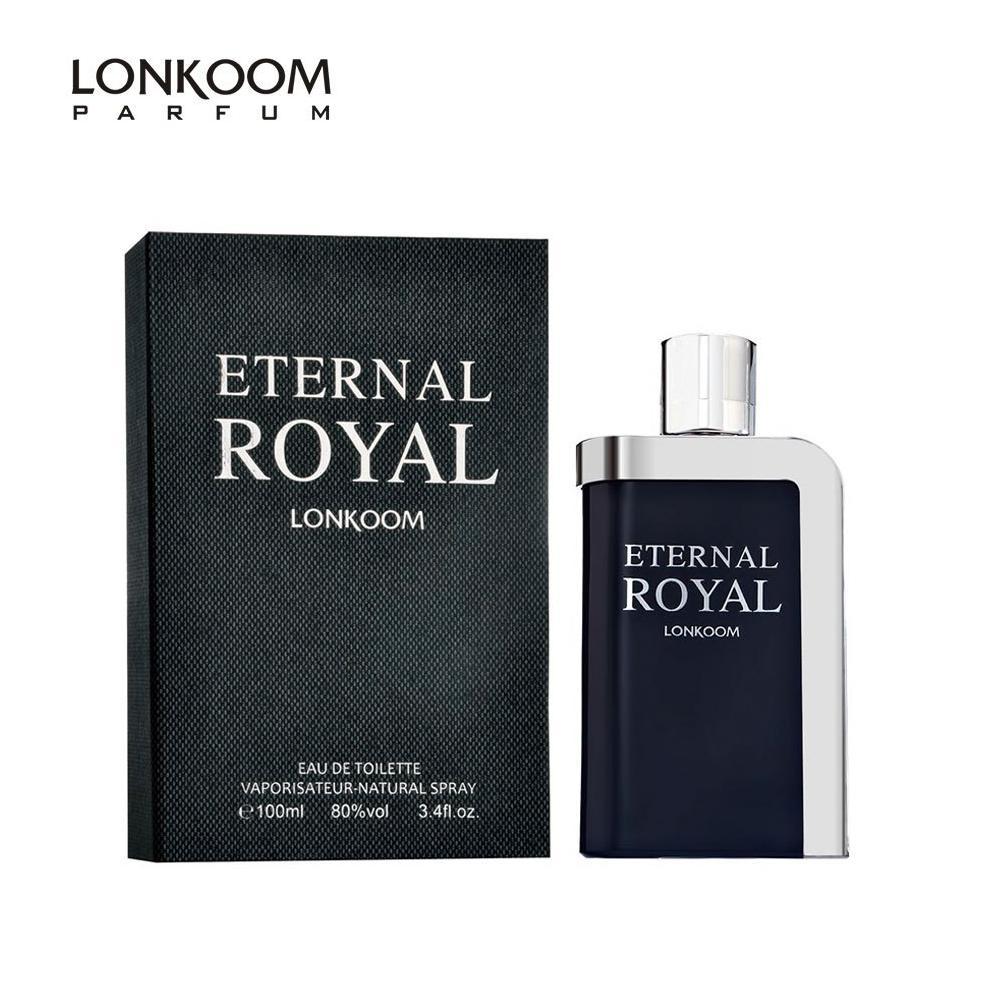 Lau LONKOOM Eternal Royal Parfum 100ml Aroma Woody EDT Parfum Elegan untuk Pria
