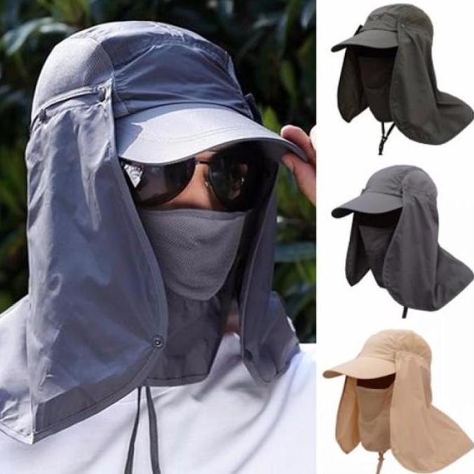 Topi Mancing Topi Masker Hiking Climbing Tentara Jepang