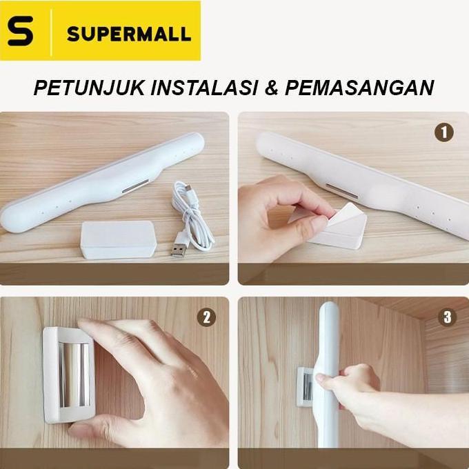 Vabene- Magnetic Led Lamp - Lampu Meja Komputer / Lampu Baca / Lampu Meja Rias