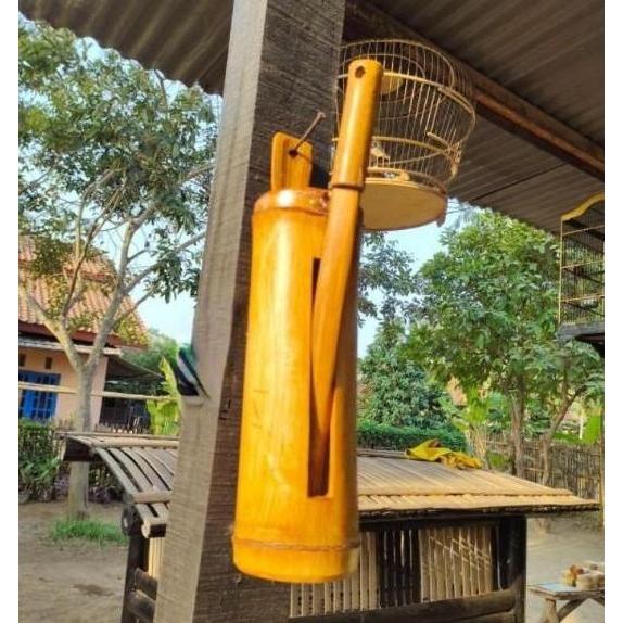 TERLARIS Preng Kentongan pemukul Bambu siskamling bel hiasan rumah bamboo clapp