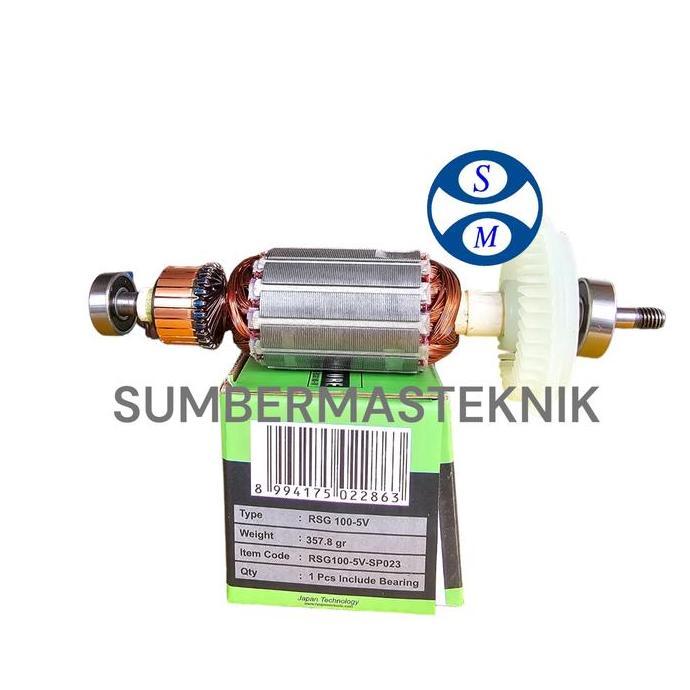 Sale Armature Ryu Rsg100-5V Angker Rotor Mesin Gerinda Ryu Rsg 100-5V Rsg100 5V Original