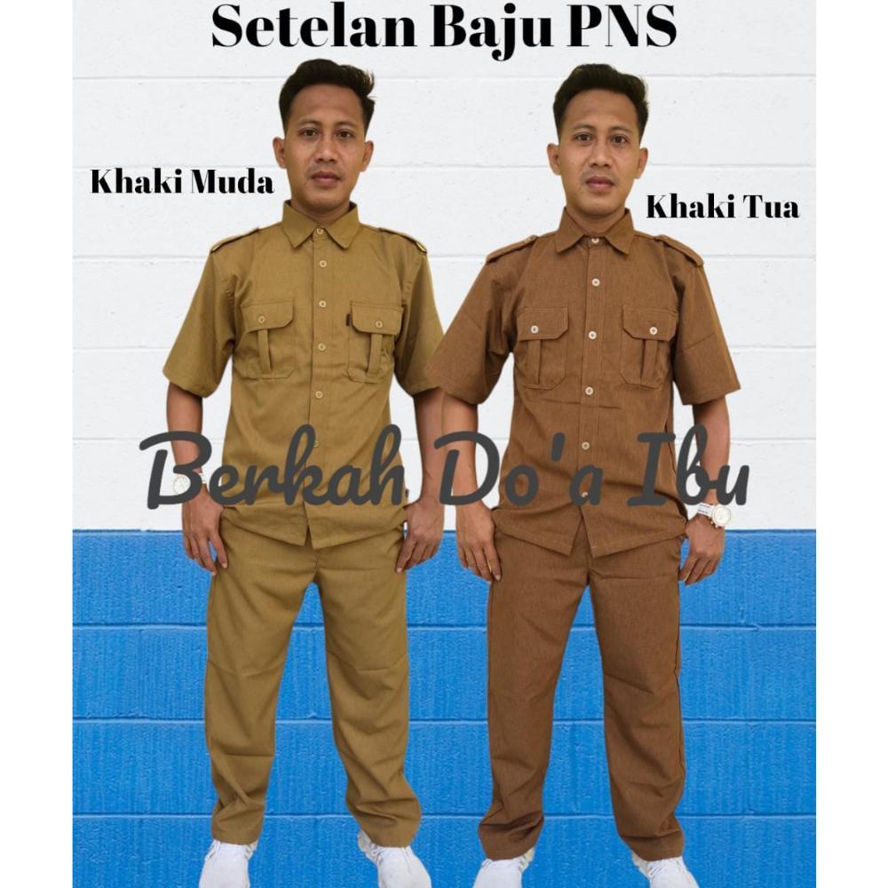 Terlaris Seragam Pns Seragam Pemda Pria Khaki / Celana Pns Keki / Kemeja Pns