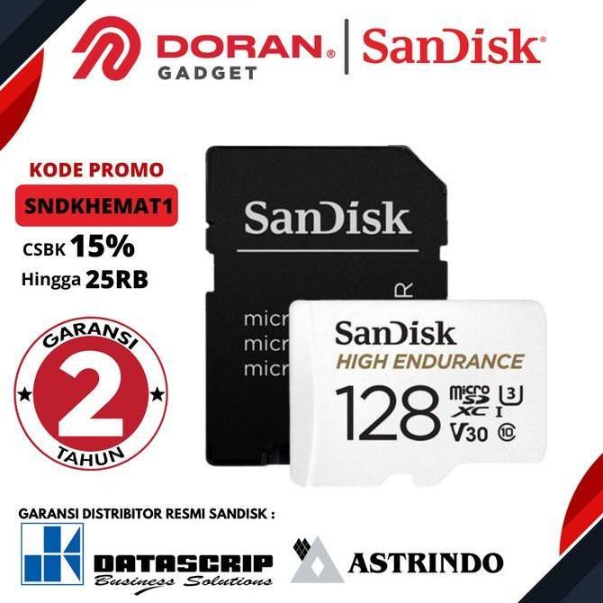 SanDisk High Endurance Micro SD 128GB CL10 | MicroSD 128 GB ORI