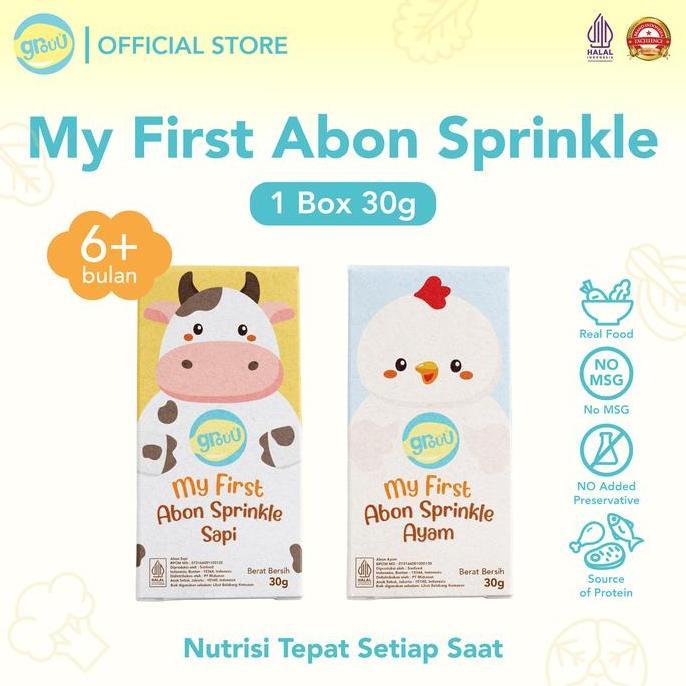 Warungresi819 - Grouu - Abon MPASI & Anak (Abon Ayam, Abon Sapi) BB - Abon Makanan Bayi / Snack Cemi
