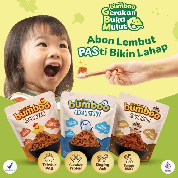 Warungresi819 - Barefood BUMBOO Abon MPASI Tanpa MSG & Pengawet - Abon Bumboo Abon MPASI Bayi - Maka