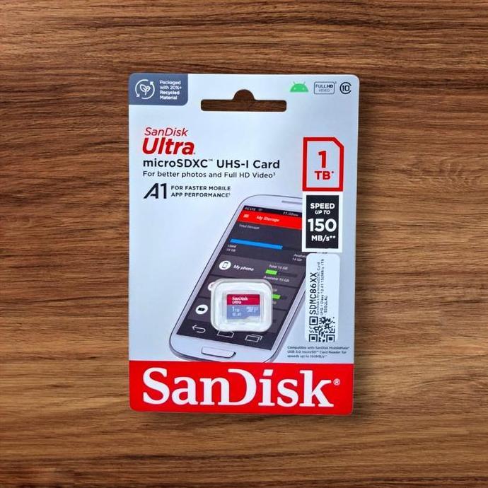 NEW MICRO SD 1TB 150 MB/S SANDISK ULTRA ORIGINAL 1 TB MEMORY CARD ORIGINAL MINI MICROSD CLASS 10