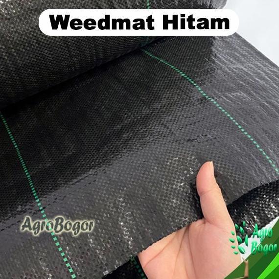 Promo Cod Weedmat Anti Rumput Lebar 2 Meter Hitam/Hijau ><