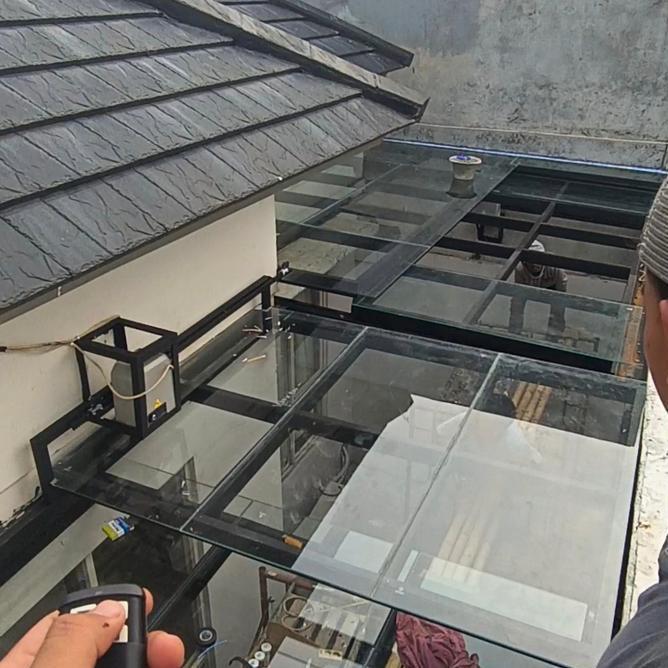 Kanopi Sliding Otomatis Remote Control