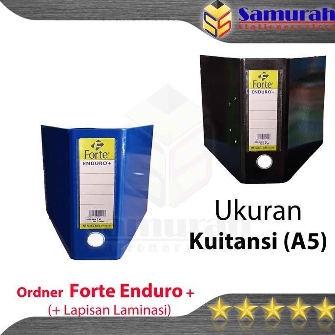 Ordner Forte Premium Enduro + Laminasi Ukuran Kuitansi / A5 Punggung 75 mm / Map File 2 Lubang / Bol
