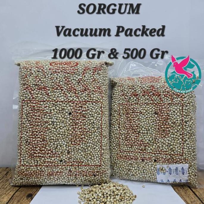 PREMIUM BIJI SORGUM PUTIH SANGRAI MILO SEED PAKAN BURUNG DERKUKU LOVEBIRD TAHAN LAMA