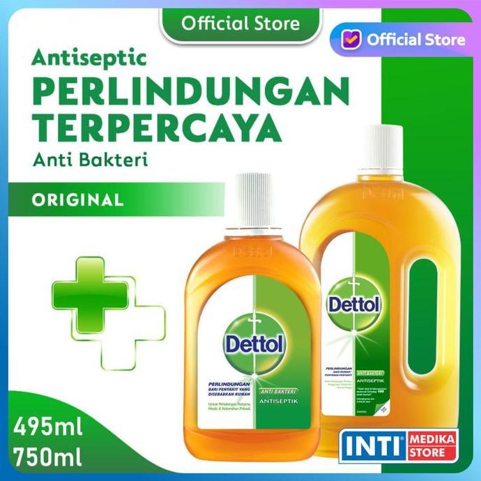 DETTOL - Antiseptik Dettol | Cairan Antiseptik Dettol 495ml/750ml