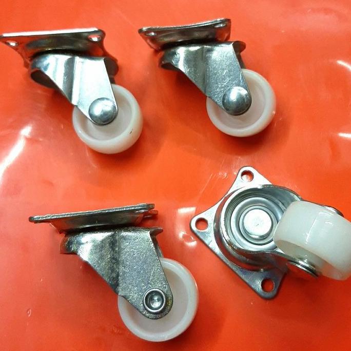 Promo Roda Troli Nilon 1Inch Hidup/ Roda Kecil Nilon 1" Putar Cod