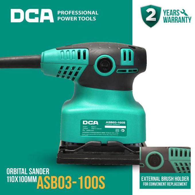 Dca Palm Sander / Mesin Amplas Listrik 240Watt Asb03-100