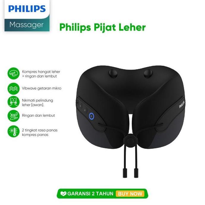 Philips Massage PPM3306 Pijat Leher Punggung 360 Ring Neck Shoulder