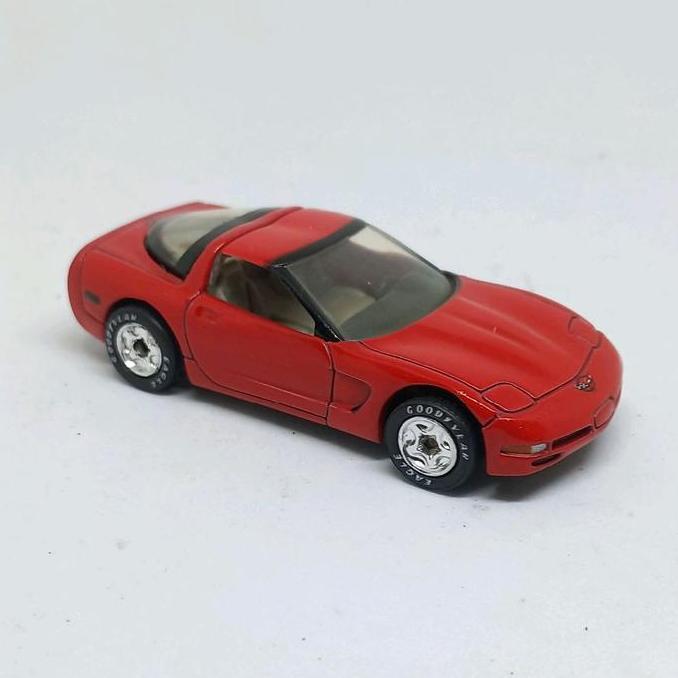 matchbox 1997 chevy corvette merah ban karet loose diecast (s)