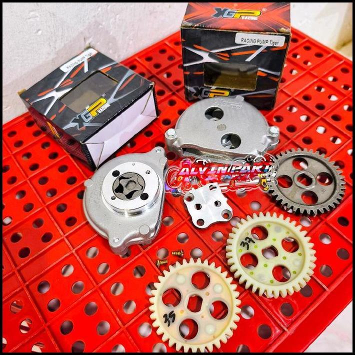 PROMO POMPA OLI XGP GEN 2 TIGER MODIF FU SET GIGI POMPA OLI 37T 35T XGP GL PRO MEGAPRO TIGER CB POMP