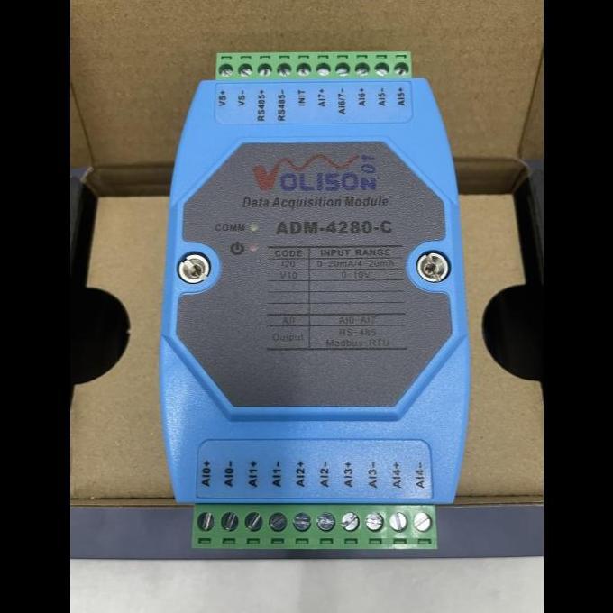 MODBUS RTU RS485 - Voltage 0-10 Volt to Modbus RTU RS485 ADM-4280-V10