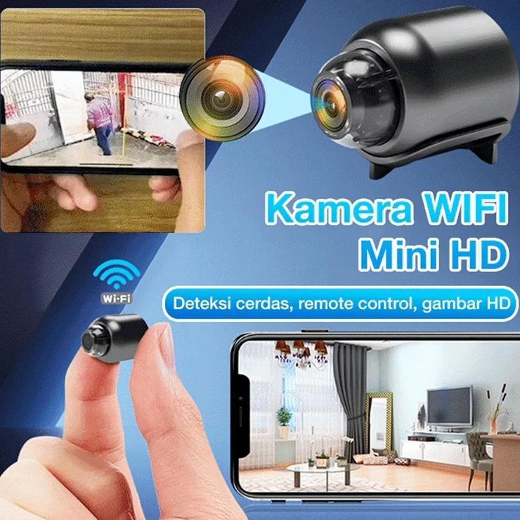 CodKamera Mini Wifi Cctv Mini Tersembunyi Tanpa Kabel 1080P Cctv Wifi Jarak Jauh Lewat Hp Camera Cct