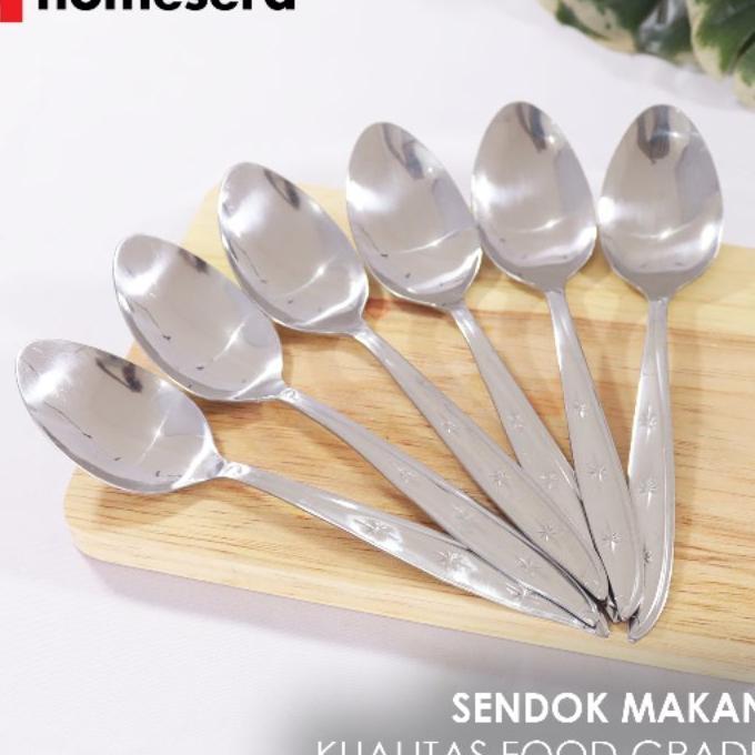 Sendok Stainless Doll ( 6 Biji ) | Sendok Makan | Sendok Stainless