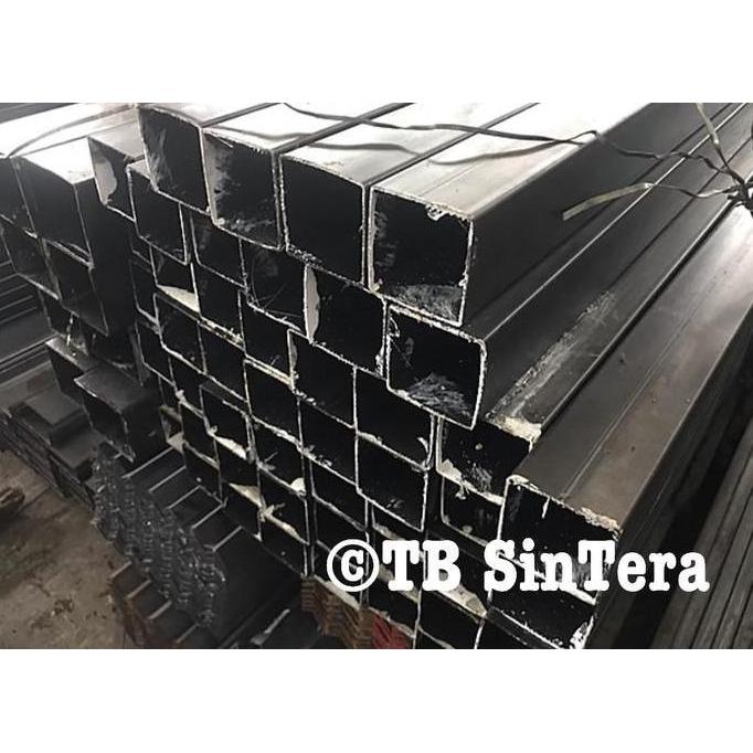 Besi Hollow Hitam 4 x 4 x 6 Besi 1.3 mm / Holo Hitam 40x40