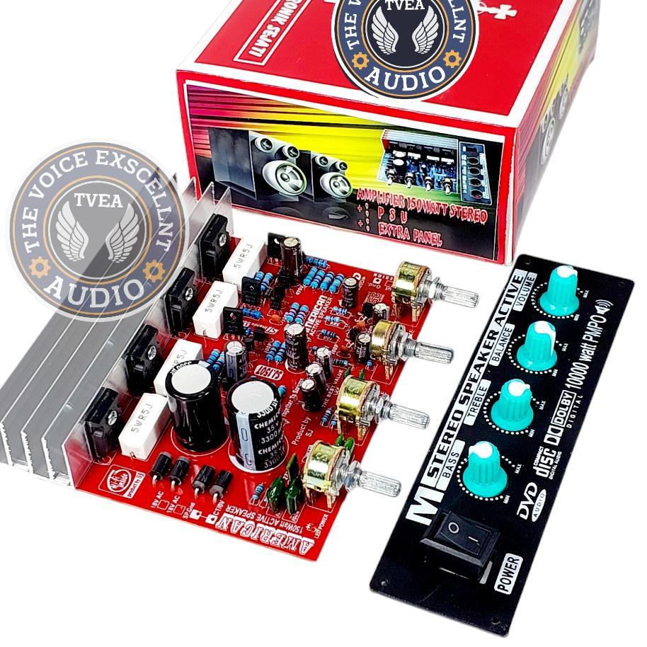 Kit Power Speaker Aktif Stereo 150 Watt + Tone Control + Panel Kualitas Terbaik