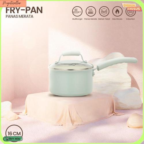 Panci 1 Pcs  Tutup Kaca Serbaguna Panci Set Lengkap Stainless Steel Terlaris