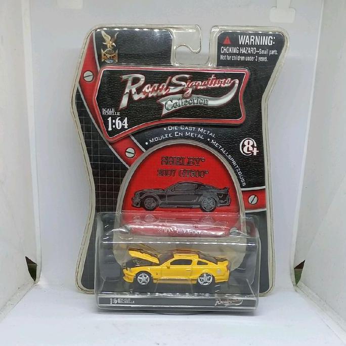 yatming yat ming shelby 2007 gt500 ford mustang road signature collection 1/64 diecast (s)