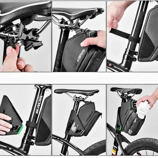Rockbros Tas Sadel Sepeda Tahan Air Reflektif Rb Mtb Seli Original