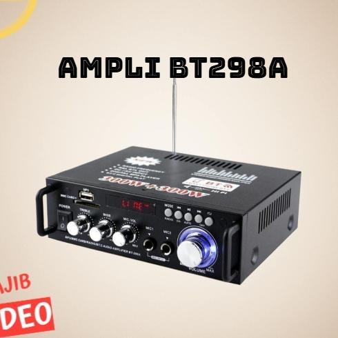 Ampli Bt-298A 300W Amplifier Bluetooth Audio Karaoke Eq Audio Amplifier Karaoke Home