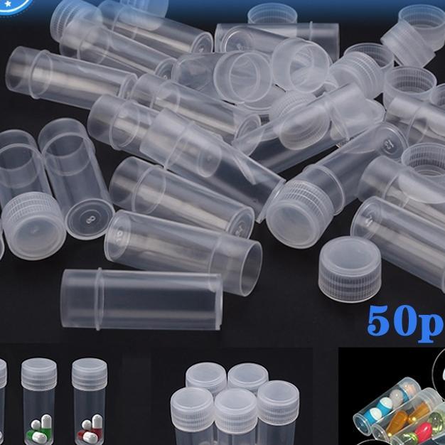 50Pcs/Set Botol Sampel 5Ml Botol Sampel Wadah Toples Sampel Toples Botol Mini Sample Bottle