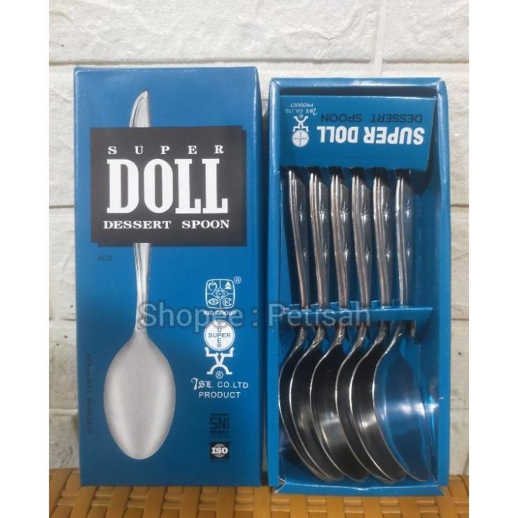 Sendok Makan Stainless Steel Super Doll Kig 403 / Sendok Makan Dool 6Pcs / Sendok Makan Premium / Se