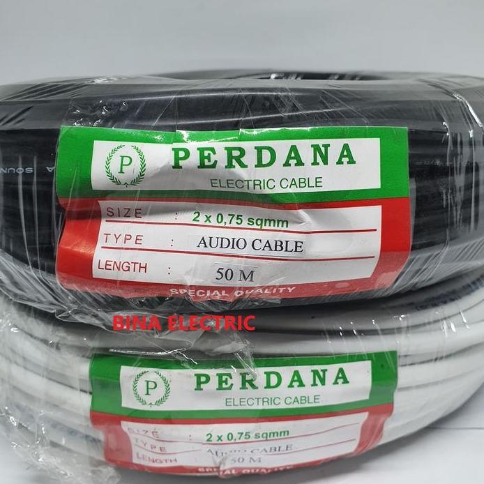Ready Kabel Serabut 2x0.75mm 2 x 0,75 2x0.75mm 2x0,75mm Perdana 50M 50 Meter