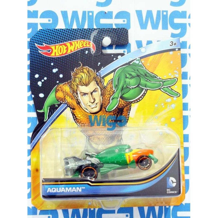 Diecast Hotwheels Hot Wheels DC Comics Super Hero Aquaman hijau