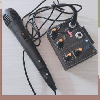 Bisa Cod Ampli Mini 5V Karaoke Bluetooth-Amplifier 5V Mini Karaoke Bl / Plus Mic