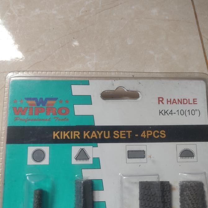 Kikir Kayu 8 Inch Wipro Wood File Set 4 Pcs Best Quality