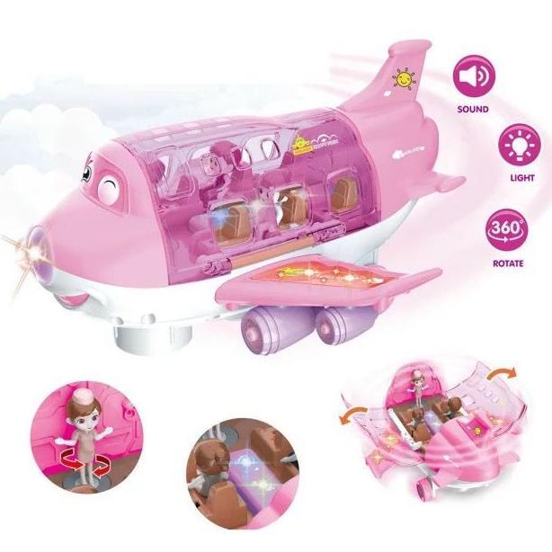 EXCLUSIVE MAINAN ANAK PESAWAT AIRLINER UNIVERSAL PESAWAT KARTUN MATA BISA GERAK