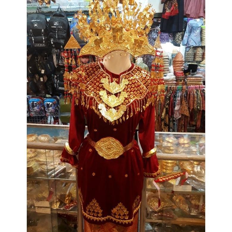Diskon Baju Tari/Baju Adat/Pengantin Palembang 1Set Cewek/Cowok Ukuran Dewasa