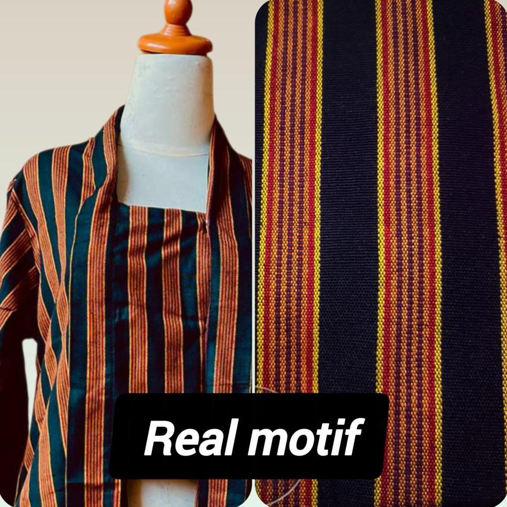 Free Ongkir Atasan Kebaya Lurik Kutubaru Dewasa Baju Lurik Adat Jawa Lengan Panjang Dewasa Wanita (O