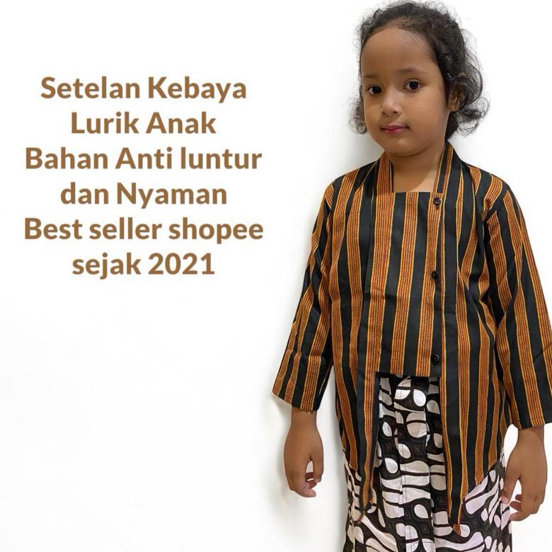 Diskon Kebaya Lurik Anak-Setelan Kebaya Lurik Anak-Baju Lurik Anak Sd