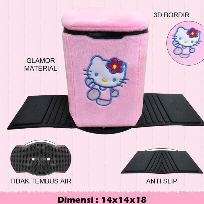 Tempat Sampah Mobil Universal Motif Hello Kitty / Tempat Sampah Hello Kitty PROMO