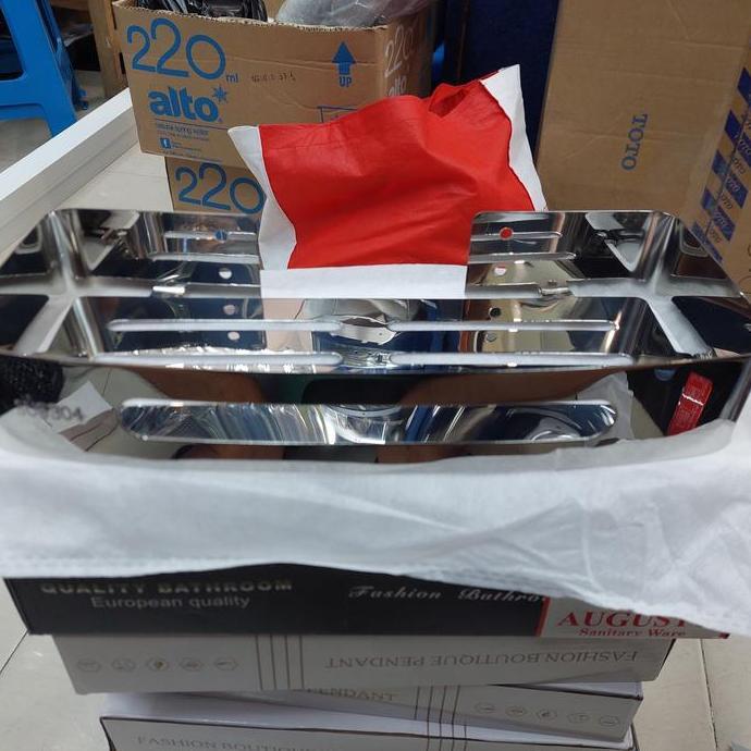 Ready Rak Sabun Kamar Mandi Stainless 304 / Rak sabun Stainless SUS 304