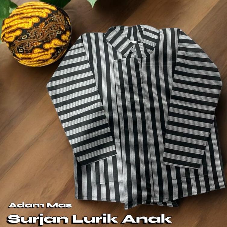 Best Seller Baju Surjan Lurik Anak Bahan Tenun Surjan Anak Laki Laki Usia 2-10 Tahun Baju Surjan Ada