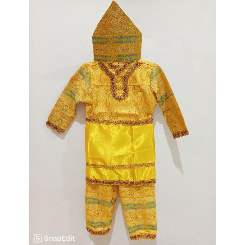 Best Seller Baju Adat Melayu Tk Dan Sd / Baju Adat Riau Songket Anak Laki Perempuan / Setelan Adat R
