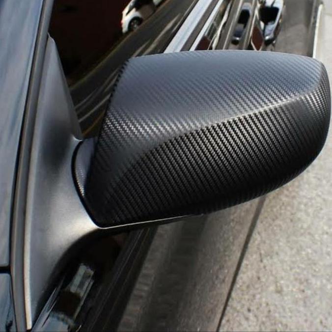 50cm Sticker skotlet Fanchi FC253 Carbon 3D Hitam Doff Fanchi meteran